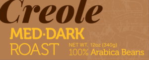 creole coffee label