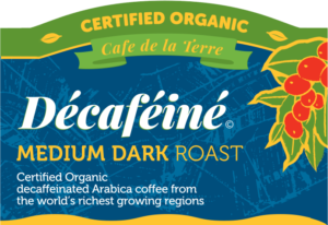 decafeine coffee label